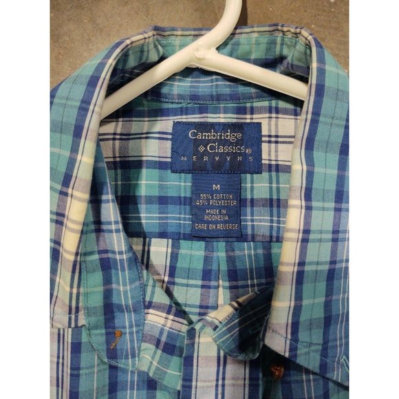 Cambridge Classics Dress Shirt Men’s Size M Plaid - Picture 5 of 5